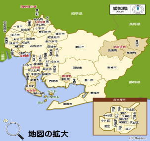 当社対応地域の地図